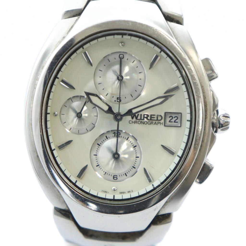 楽天市場】WIRED(ワイアード） クロノ 7T11 チタン クォーツ メンズ