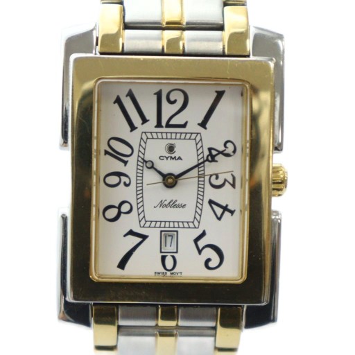 119【美品】CYMA レディース 時計 シェル オーバル 2Pダイヤ シルバー 119【美品】CYMA レディース 時計 シェル オーバル 2Pダイヤ シルバー