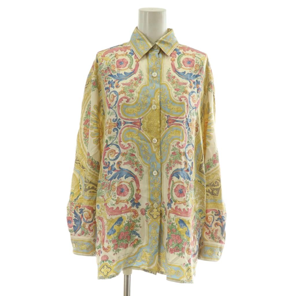 ETRO シルク 長袖シャツ 楽天市場】古着 未使用 ETRO エトロ イタリア製 シルク 総柄