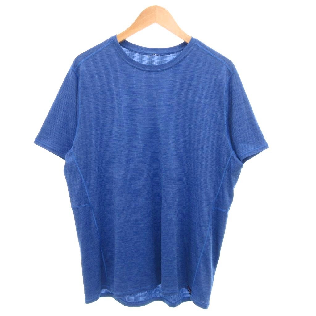 【中古】パタゴニア Patagonia キャプリーンクールライトウェイト シャツ Tシャツ 半袖 クルーネック XL 青 ブルー 45760 /GV ■GY03 メンズ 【ベクトル 古着】 251027