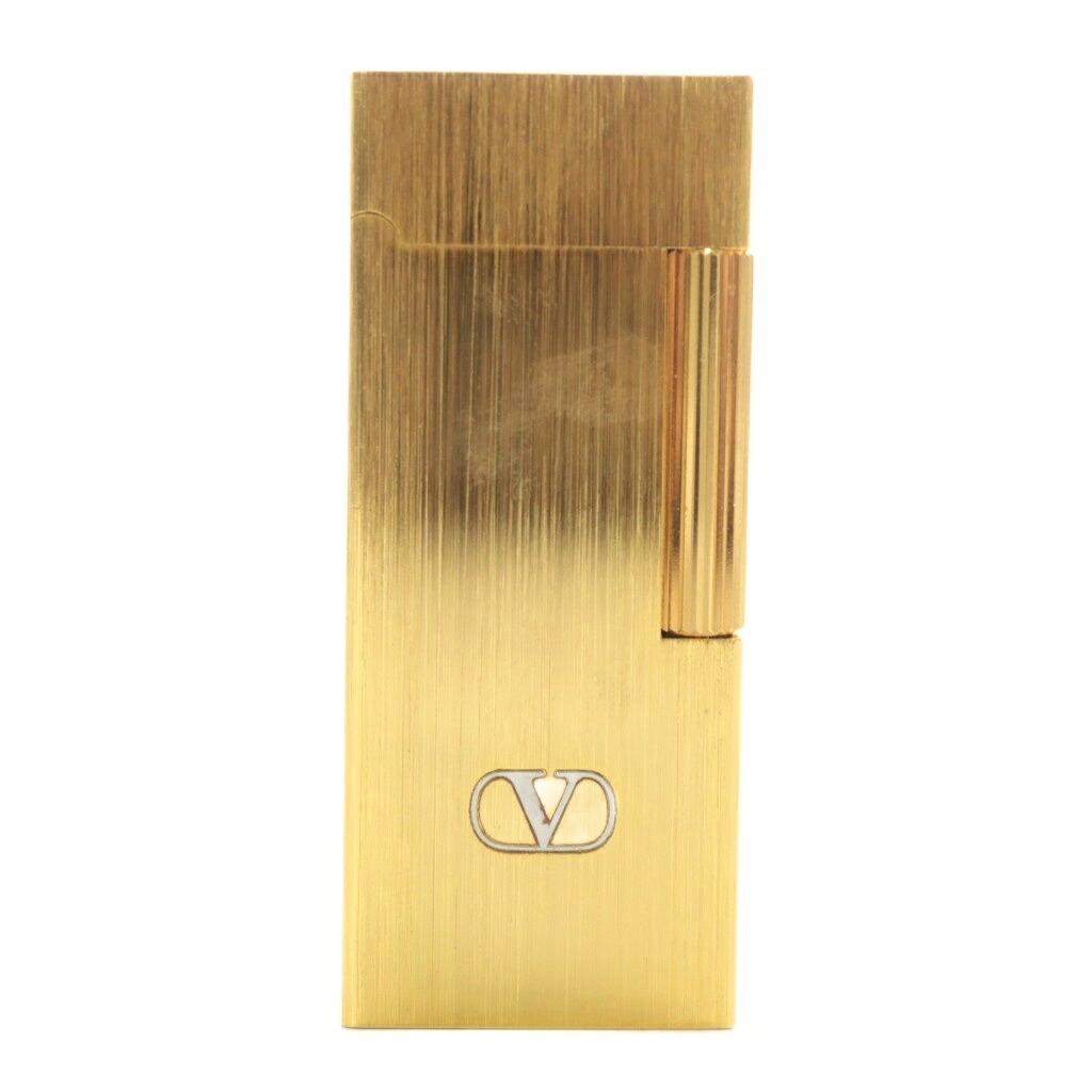 【中古】ヴァレンティノ ガラヴァーニ VALENTINO GARAVANI ガスライター 喫煙具 タバコ ローラー式 ロゴ ゴールド色 /XZ ■GY18 その他 【ベクトル 古着】 251022