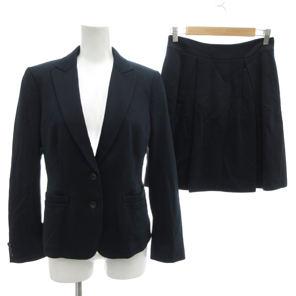 【中古】極点スミス 黒いこと Paul Smith BLACK セットアップ フォーマル 上衣 40 スコート 38 背抜き シングル 紺 米国海軍 春夏 /AE ■GY18 レディース 【ベクター 古着】 251101