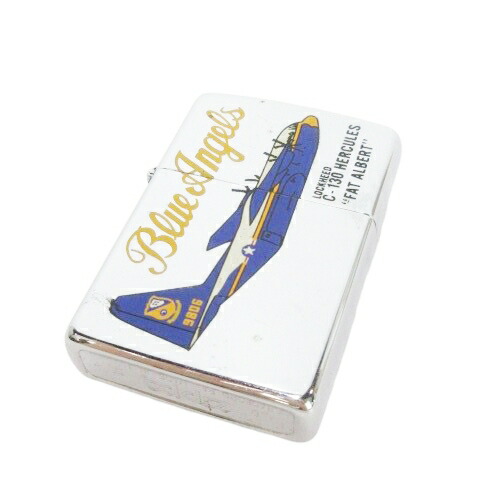 【中古】ジッポー ZIPPO BLUE ANGELS ブルーエンジェルス C-130 ファットアルバート オイルライター エンブレム シルバーカラー 1993年製 /MN6 ■GY18 メンズ レディース 【ベクトル 古着】 251115