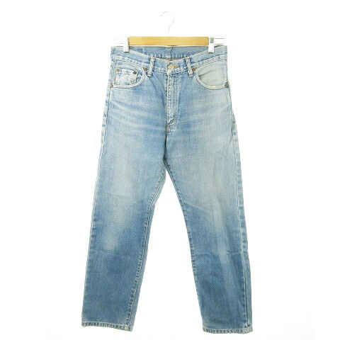 【中古】リーバイス Levi's 502XX デニムパンツ ジーンズ ストレート ウォッシュ加工 ダメージ加工 赤耳 ビッグE W30 青 ブルー /MN16 ■GY18 メンズ 【ベクトル 古着】 251113