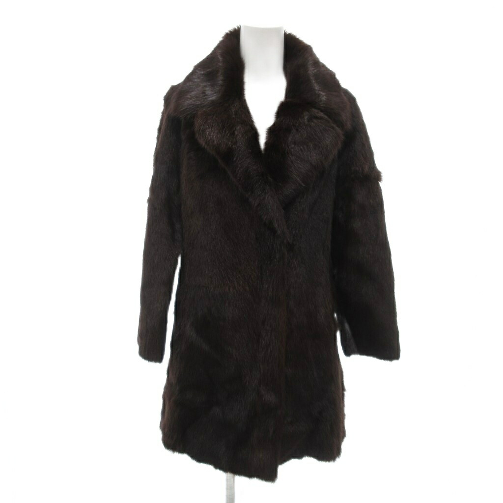 【中古】ファーコート ハーフコート ミンクファー ラグラン 毛皮 11 ブラウン /IU ■GY18 レディース 【ベクトル 古着】 251128｜ブランド古着の買取販売ベクトル