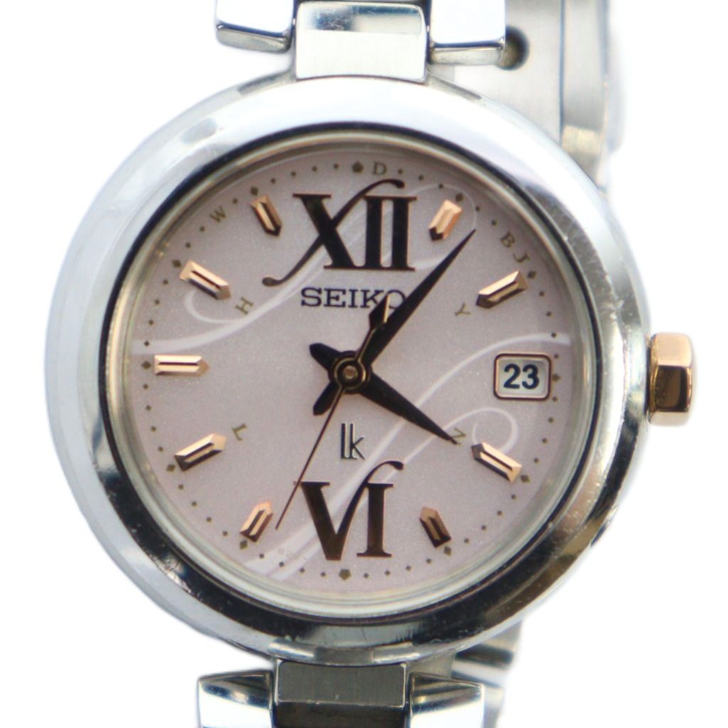 楽天市場】SEIKO(セイコー) ルキア 1B25 紫文字盤/赤紫 ステンレス