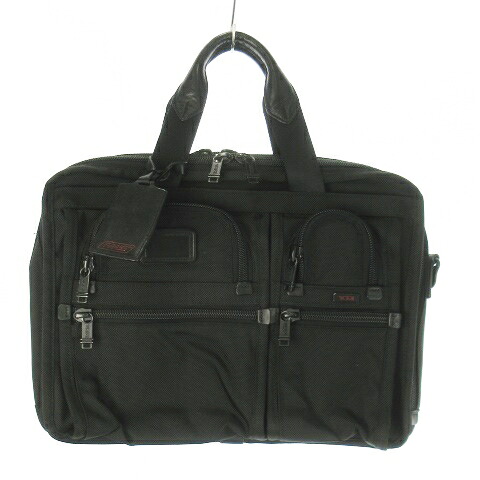 【中古】トゥミ TUMI Alpha FXT T-Pass EXPANDABLE LAPTOP BRIEF FXT バリスティックナイロン エクスパンダブル ブリーフ入れもの 商行為御徒面子 2WAY 肩先 黒 黒いこと /AO6 ■GY18 メンズ 【ベクター 古着】 251204