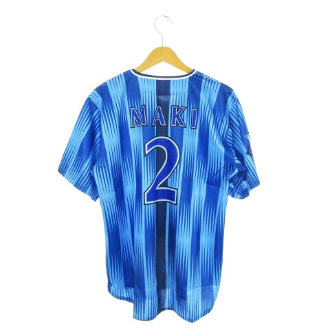 【中古】未使用品 ハイクオリティーレプリカユニフォーム 横浜DeNaベイスターズ HOME No.2 牧秀悟 半袖シャツ ロゴ 野球 観戦 ファン M 青 ブルー /MN12 ■GY11 メンズ レディース 【ベクトル 古着】 251119