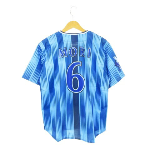 【中古】未使用品 ハイクオリティーレプリカユニフォーム 横浜DeNaベイスターズ HOME No.6 森 敬斗 半袖シャツ ロゴ 野球 観戦 ファン S 青 ブルー /AH6 ■GY11 メンズ レディース 【ベクトル 古着】 251120