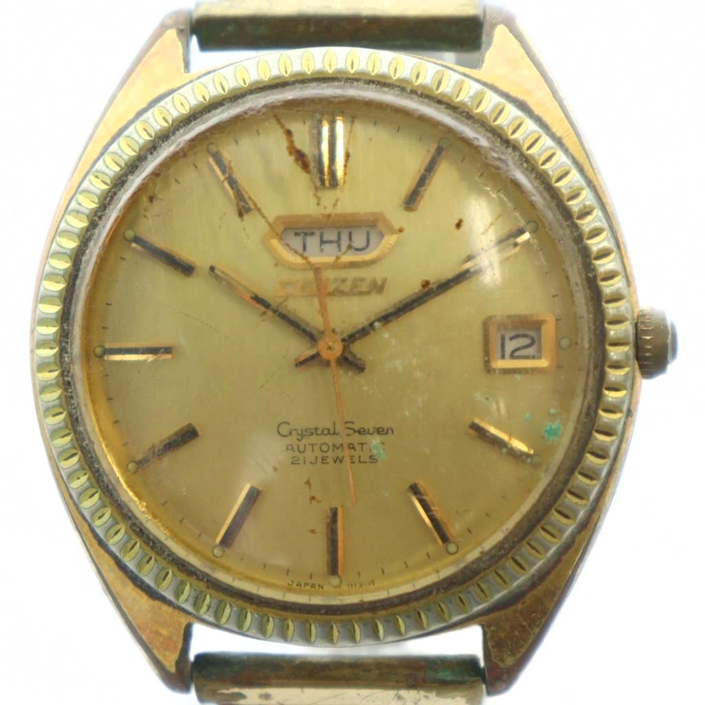 楽天市場】シチズン CITIZEN クリスタル セブン 23石 自動巻き メンズ