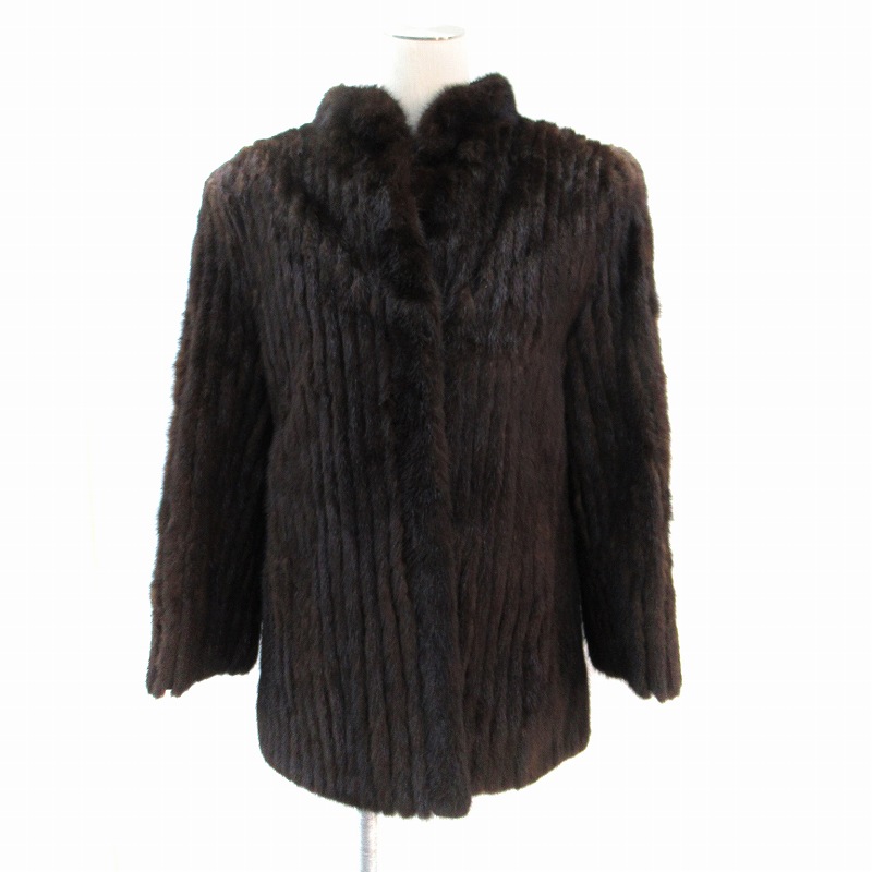 楽天市場】極美品☆Christina Bahn MINK ミンク 本毛皮コート ダーク