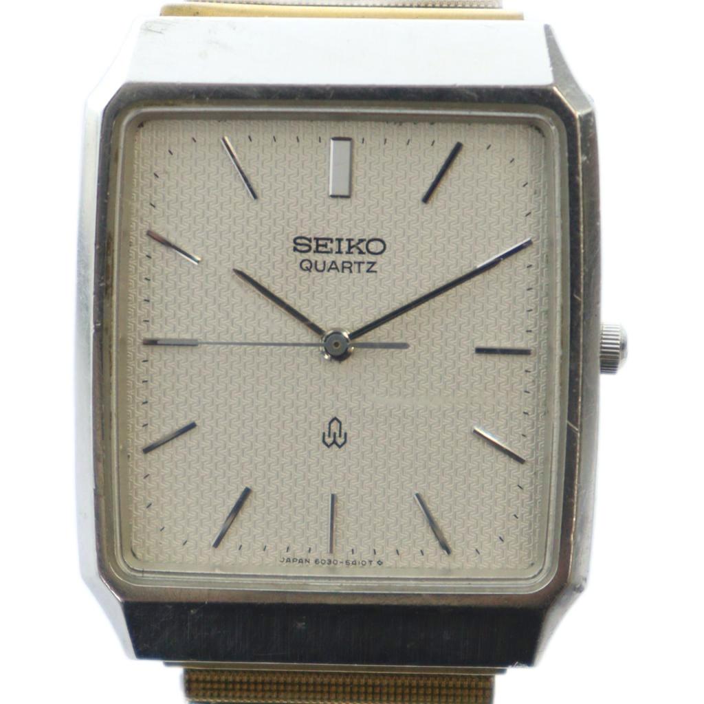楽天市場】セイコー SEIKO メンズ 腕時計 6020-5280 スクエア ネイビー