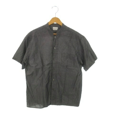 【中古】スティーブンアラン Steven Alan C/L STRIPE COOK SHIRT-BOLD シャツ S BOLD FIT グレー 8116-149-0152 /MN23 ■GY03 メンズ 【ベクトル 古着】 251217