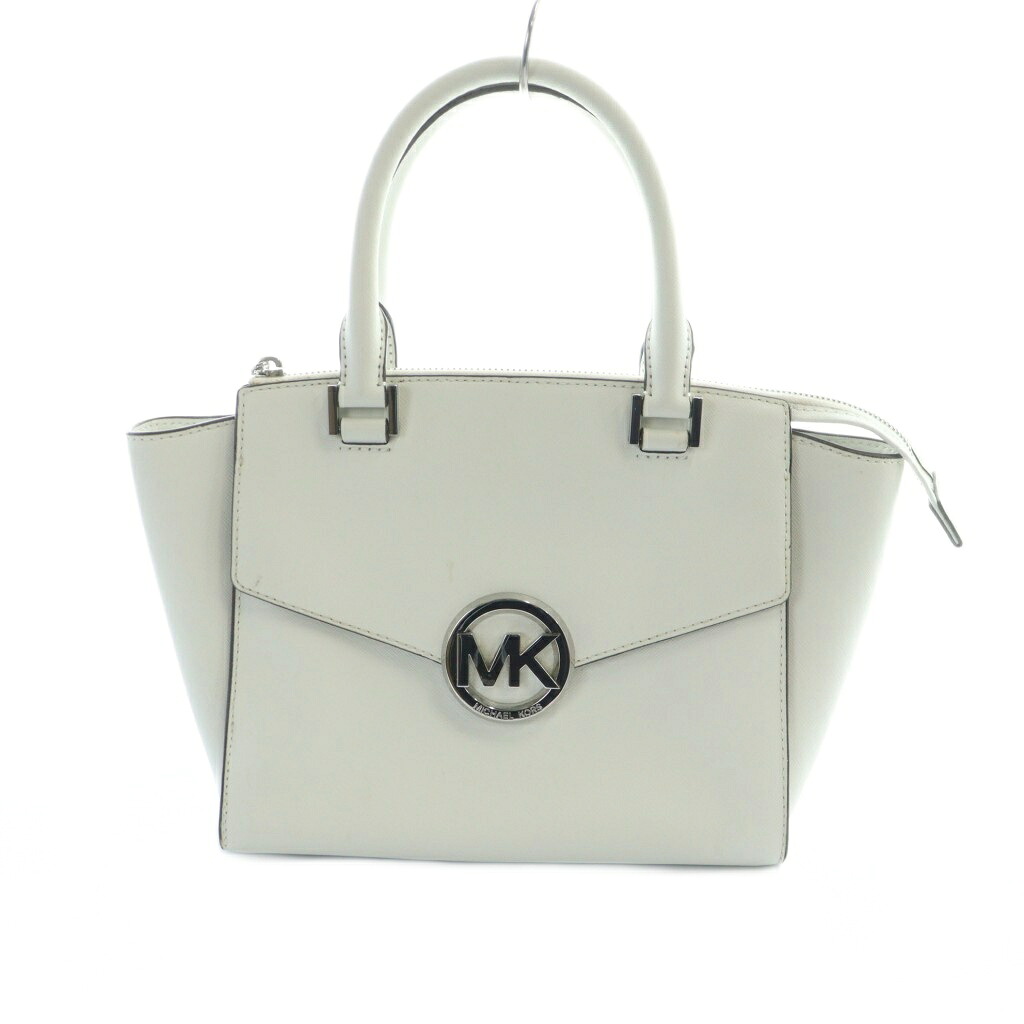 【中古】マイケルマイケルコース Michael michael kors ハンドバッグ トート PVC ロゴ 白 ホワイト ■GY18 /MQ レディース 【ベクトル 古着】 251208