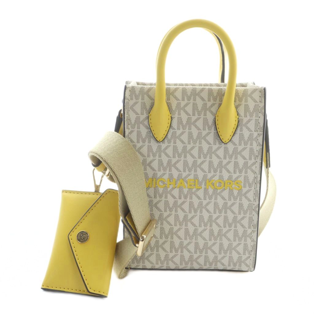 【中古】マイケルコース MICHAEL KORS MIRELLA スマートフォンクロスボディ 35S4G7ZC1B3161 ショルダーバッグ PVC レザー ロゴ 黄 イエロー ■GY18 /MQ レディース 【ベクトル 古着】 251210 6,675円