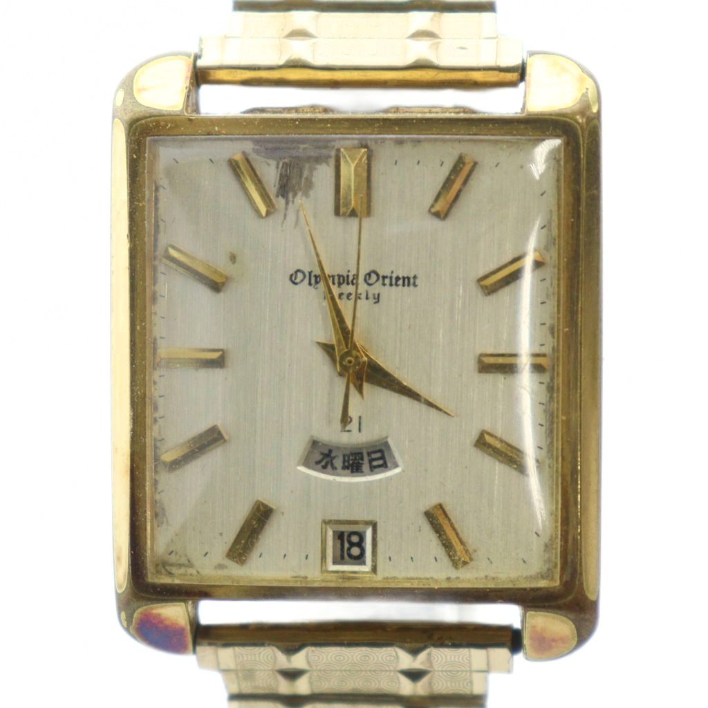 楽天市場】オリエント オリンピアカレンダー 三角時計 1960年代 金張り