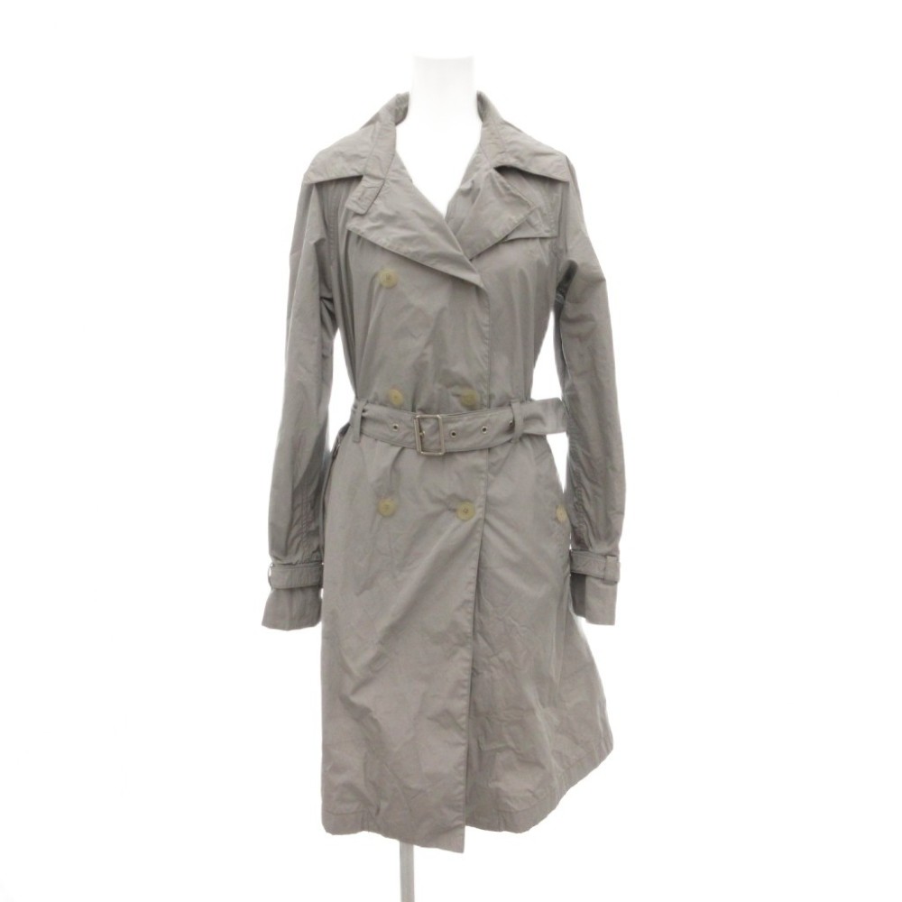 【中古】ジルサンダー JIL SANDER トレンチコート 36 薄手 ロング丈 ベルト グレー /AE ■GY17 レディース 【ベクトル 古着】 251223