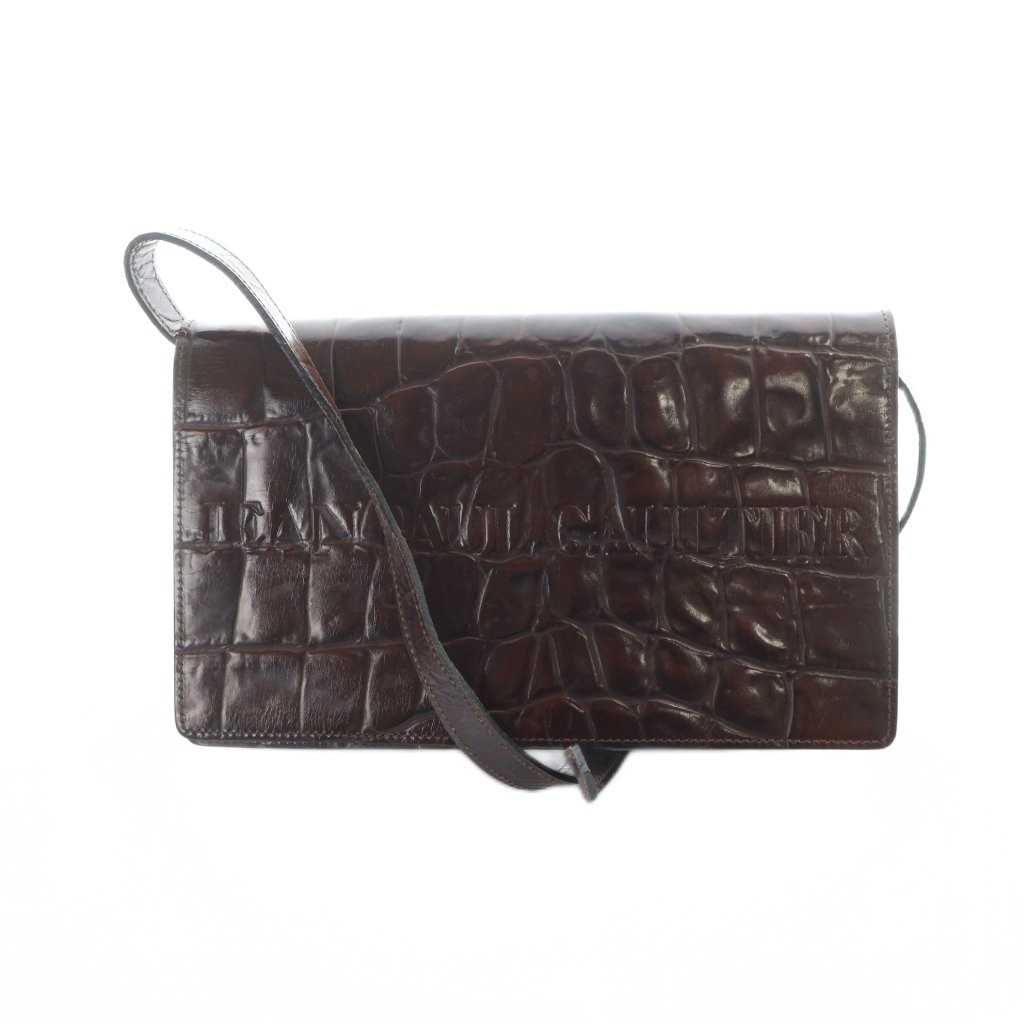 楽天市場】Jean-Paul GAULTIER 2way クロコ型押し レザー ショルダー