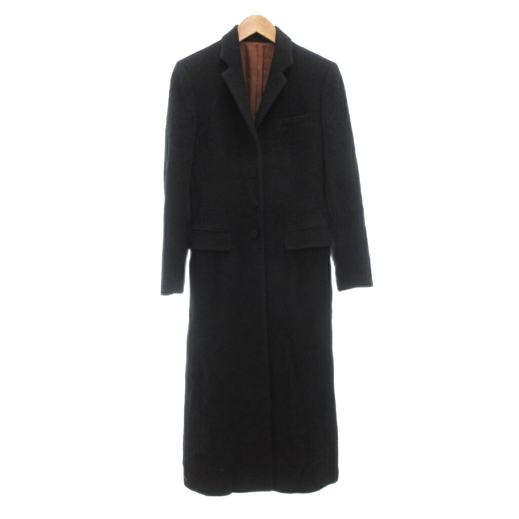 【中古】ジャンポールゴルチエ クラシック Jean Paul GAULTIER CLASSIQUE 90s ヴィンテージ アーカイブ スーパーロングコート チェスター 40 ウール ナイロン 黒 ブラック /AE ■GY50 レディース 【ベクトル 古着】 251227