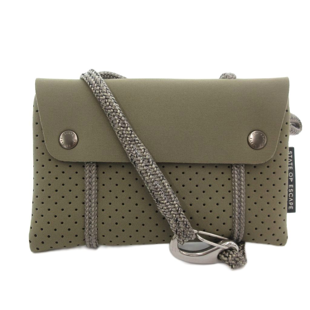 【中古】ステイトオブエスケープ STATE OF ESCAPE Compass Belt Bag 3WAY コンパス ベルトバッグ ショルダー ポーチ カーキ系 /UO ■GY18 レディース 【ベクトル 古着】 260106