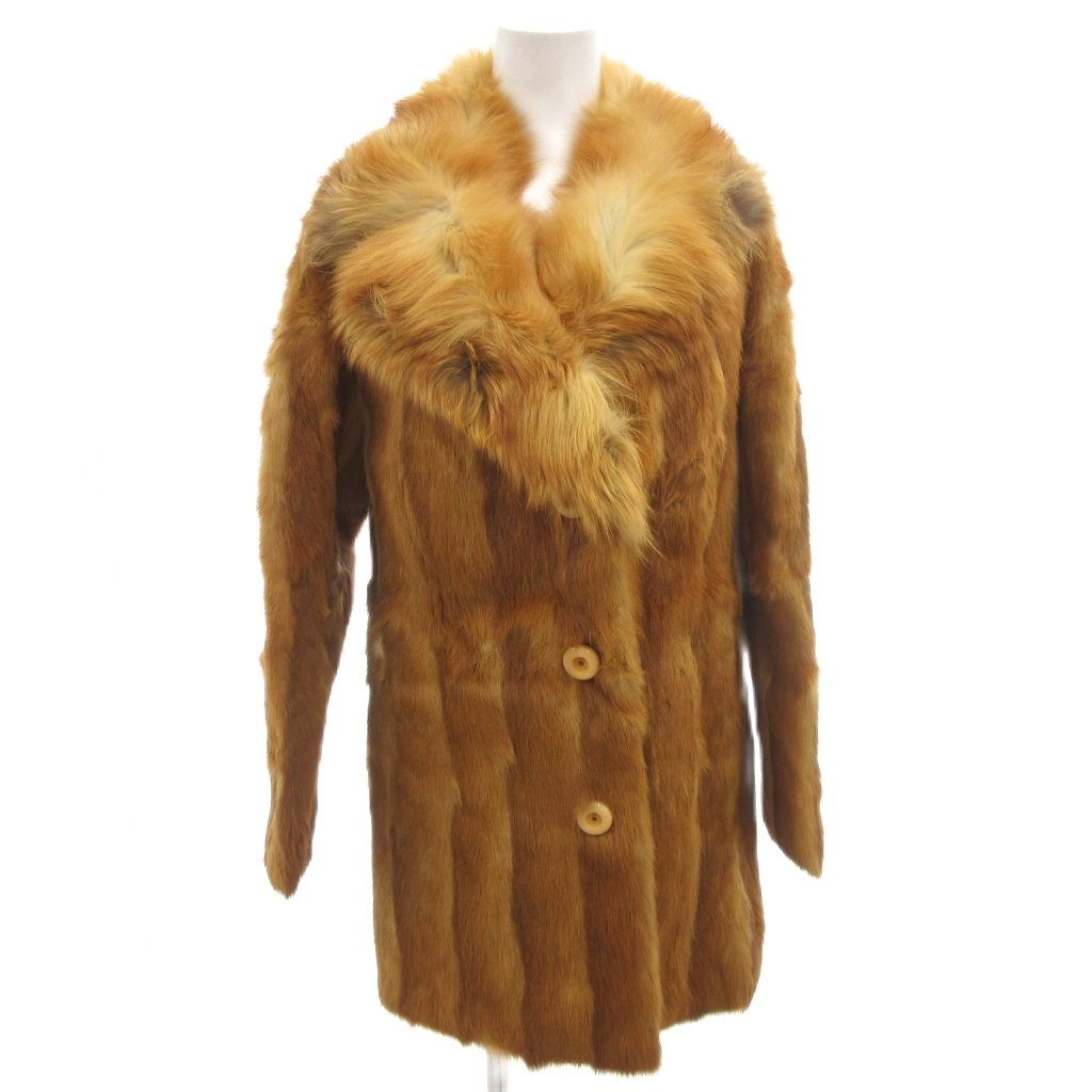 【中古】ルピアンファーズ Lupian furs ミンクファーコート フォックスファー ジャケット 毛皮 11 ベージュ /FF ■GY18 レディース 【ベクトル 古着】 260106 7,128円