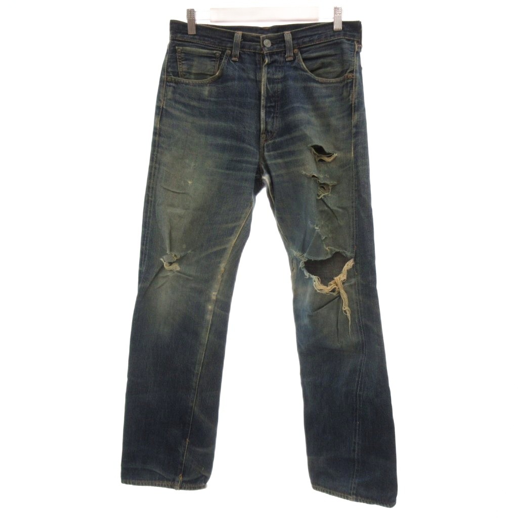 【中古】リーバイス Levi's 37501 501XX デニムパンツ ジーンズ セルビッチ W33 ブルー系 /UO ■GY01 メンズ 【ベクトル 古着】 260122