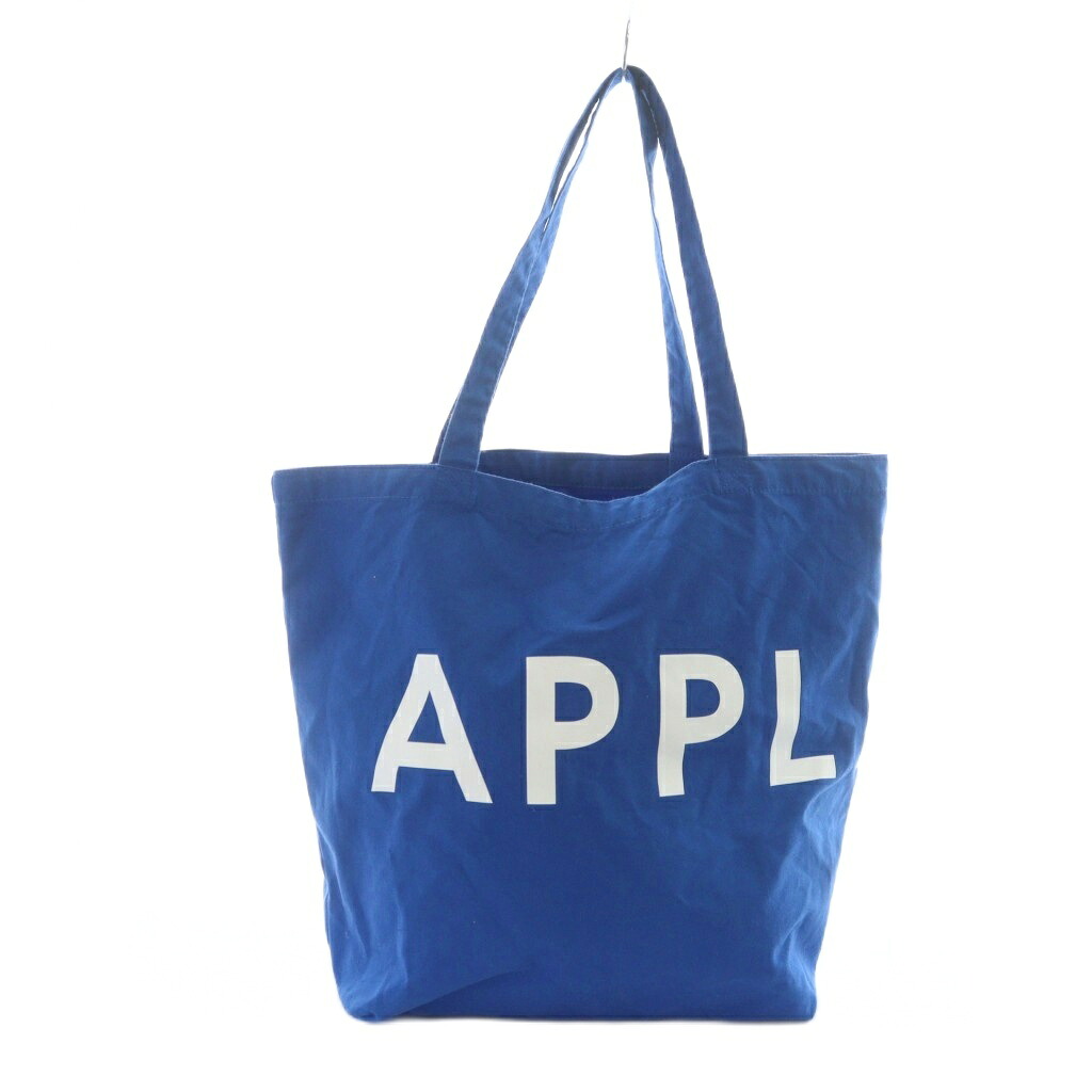 【中古】アップルバム APPLEBUM トートバッグ ハンド ロゴ 青 ブルー ■GY03 /MQ メンズ レディース 【ベクトル 古着】 260110