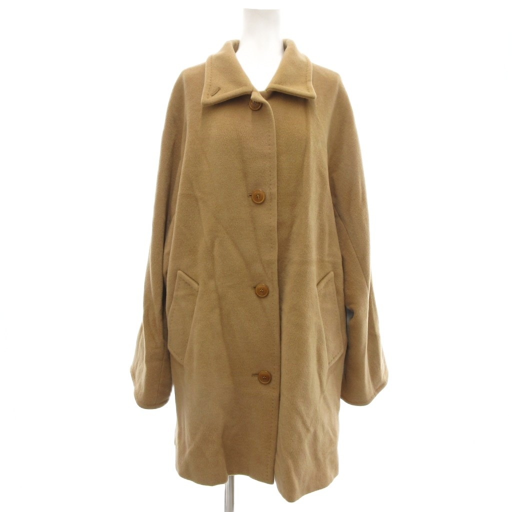 【中古】マックスマーラ MAX MARA 白引き船 バルマカーンコート ステンカラー キャメルカラー /UO ■GY18 レディース 【ベクター 古着】 260119