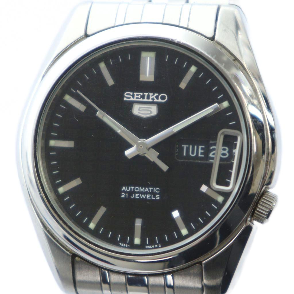 楽天市場】セイコー SEIKO 腕時計 セイコー5 7S26-01V0 ブラック文字盤