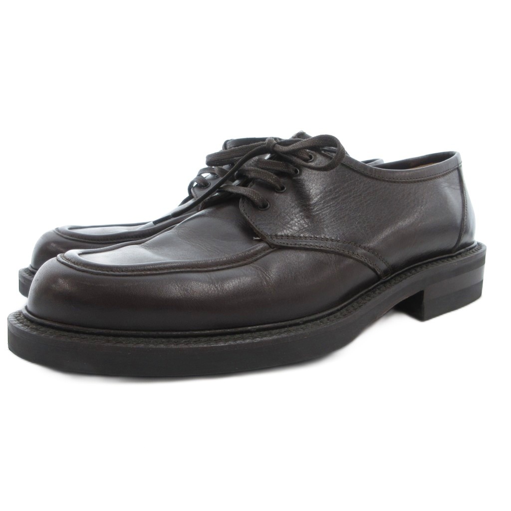【中古】バリー BALLY ビジネスシューズ 革靴 ドレス Uチップ レースアップ レザー 6.5 茶 ブラウン /GV ■GY18 メンズ 【ベクトル 古着】 260210