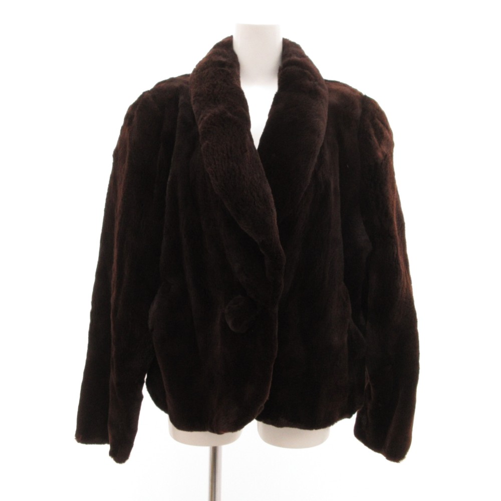 【中古】ファークラシック FUR CLASSIC ファーコート シェアードミンク 毛皮 F 茶 ブラウン /JS ■GY18 レディース 【ベクトル 古着】 260123