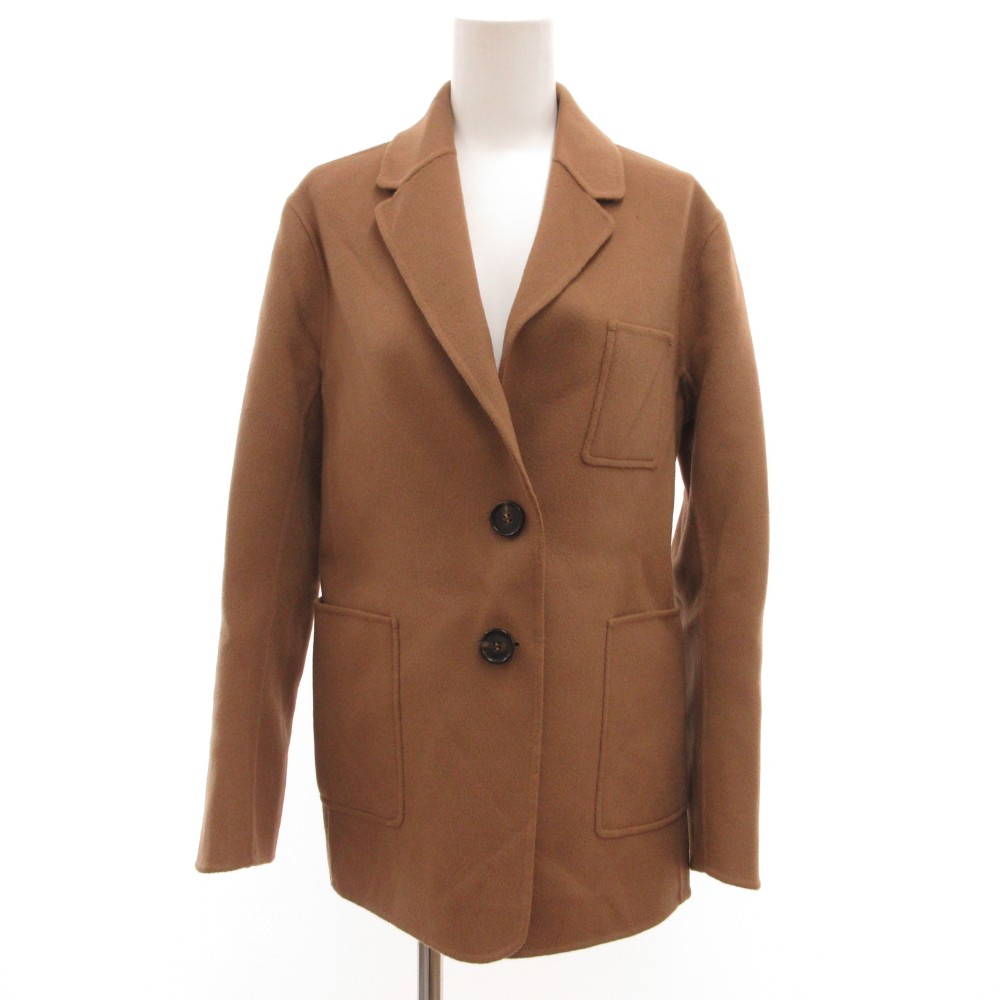 【中古】Sマックスマーラ 'S Max Mara CUCITO A MANO クチートアマーノ テーラード ジャケット ウール メルトン 36 茶 ブラウン /JS ■GY40 レディース 【ベクトル 古着】 260206