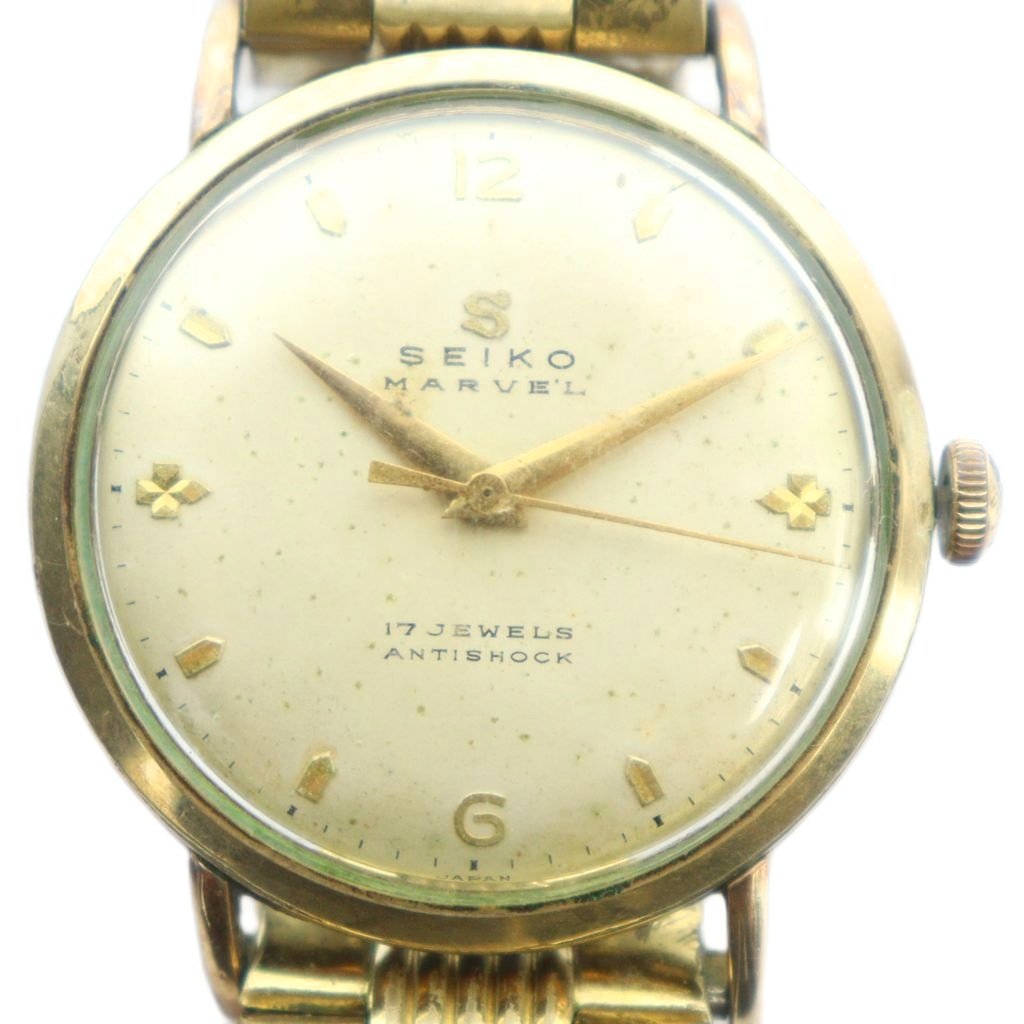 楽天市場】デッドストック級 稼働 セイコー マーベル 17石 J13009 M 銀