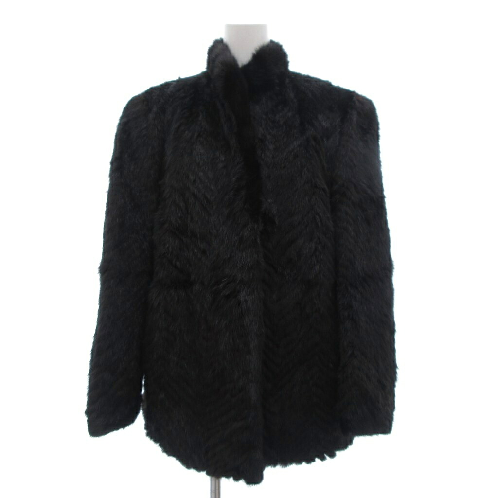 【中古】ノーブランド ファーコート 毛皮 ブラックミンク ミドル ハーフ丈 黒系 /UO ■GY18 レディース 【ベクトル 古着】 260201 11,999円
