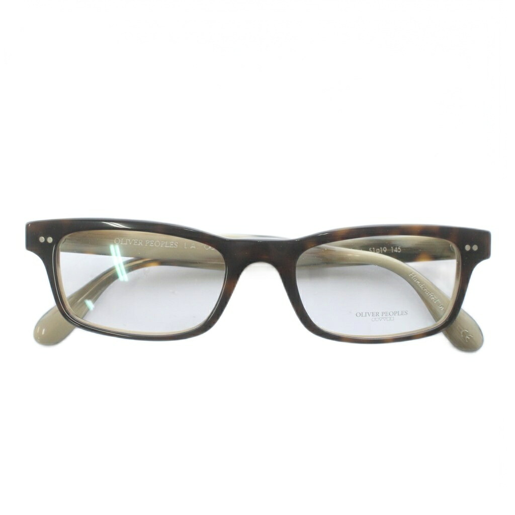 【中古】オリバーピープルズ OLIVER PEOPLES カルベット Calvet 眼鏡 メガネ 度無し セルフレーム スクエア べっ甲柄 51□19-145 茶色 ブラウン OV5396U /XZ ■GY18 メンズ 【ベクトル 古着】 260121