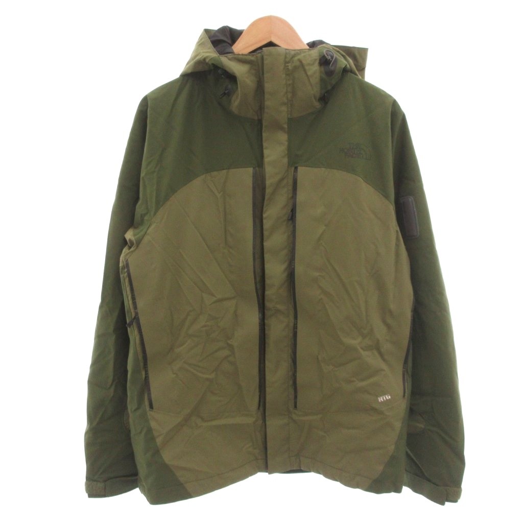 【中古】ザノースフェイス THE NORTH FACE RTG HyventAlpha Insulation Jacket マウンテンパーカー 中綿ジャケット 刺繍 ロゴプリント L カーキ NS15717 /FF ■GY17 メンズ 【ベクトル 古着】 260208｜ブランド古着の買取販売ベクトル