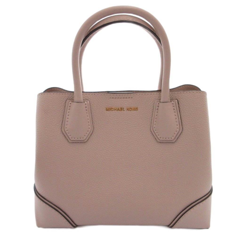 【中古】マイケルコース MICHAEL KORS ハンドバッグ ショルダー 2way レザー ロゴ ゴールドカラー金具 ピンク 30H7GZ5T1T /FF ■GY11 レディース 【ベクトル 古着】 260219