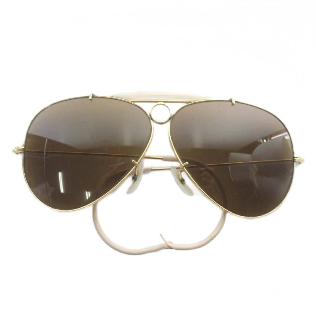 【中古】レイバン RAY BAN ヴィンテージ メガネ 黒眼鏡 金属元素ひな形 色つや水晶体 ティアドロップ ゴールド色 /XZ ■GY18 メンズ 【ベクター 古着】 260128