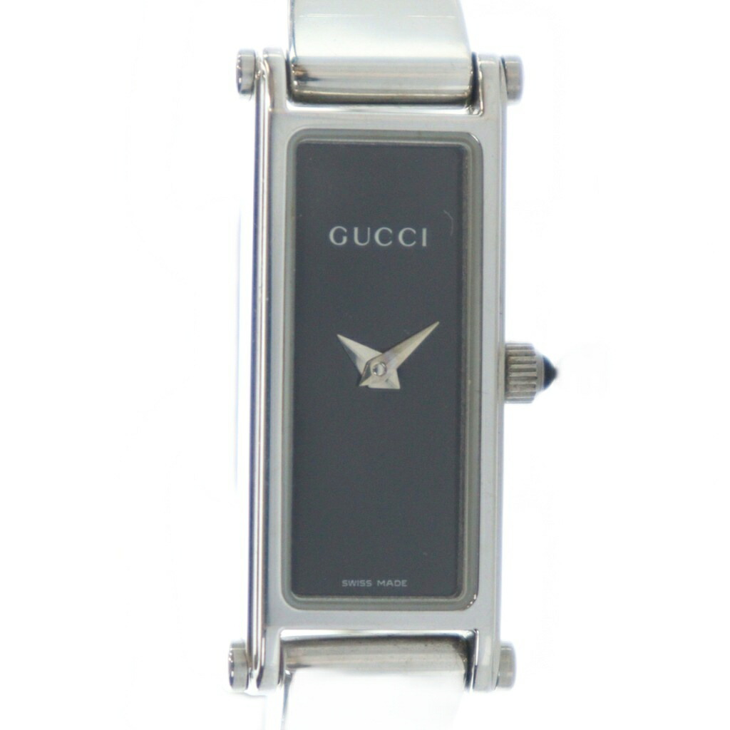 【中古】グッチ GUCCI ジャンク品 1500L ウオッチ 御覧になる 石英 真四角 バングル しろがね色色 ■GY11 /MQ ■OH レディース 【ベクター 古着】 260207