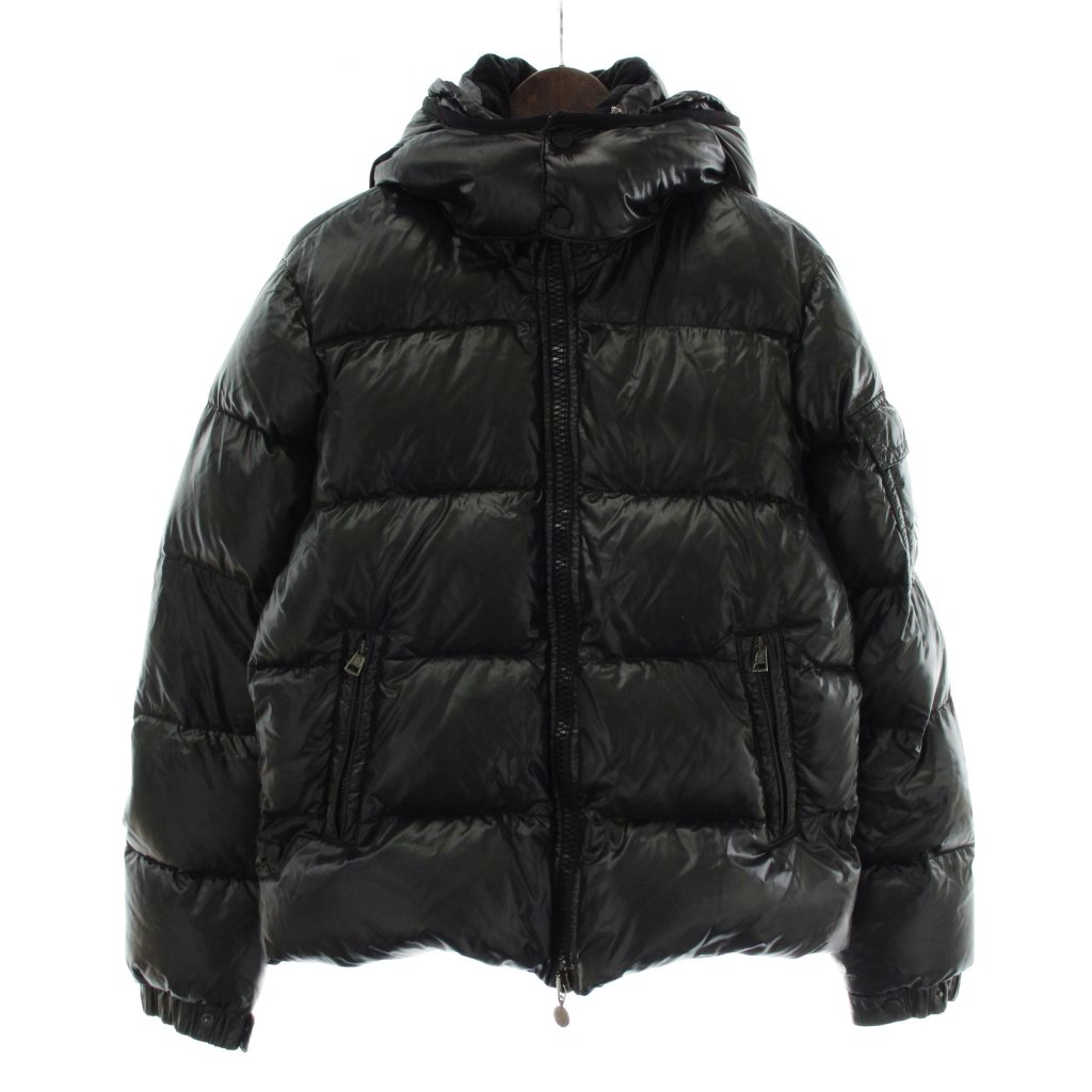 【中古】モンク線路 MONCLER ヒマラヤ HIMARAYA 落ちこむ上衣 アウター ナイロン ボンネット ジップアップ ロゴタイプ 紋章 2 黒 黒いこと 44342/60/68950 /XZ ■GY18 メンズ 【ベクター 古着】 260204