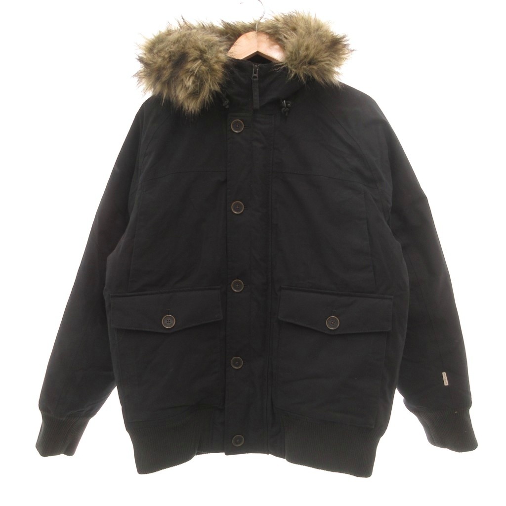 【中古】ティンバーランド Timberland 落ちこむ ボマージャケット 下げ翼隠し L 黒 黒いこと /UO ■GY18 メンズ 【ベクター 古着】 260212