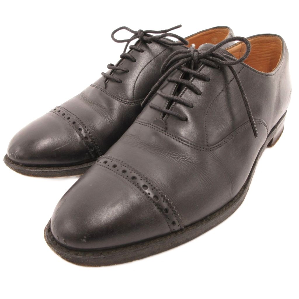 【中古】ロイド フットウェア Lloyd Footwear オックスフォードシューズ ビジネス レザー 本革 7 黒 ブラック ストレートチップ メダリオン /JS ■GY0 メンズ 【ベクトル 古着】 260224