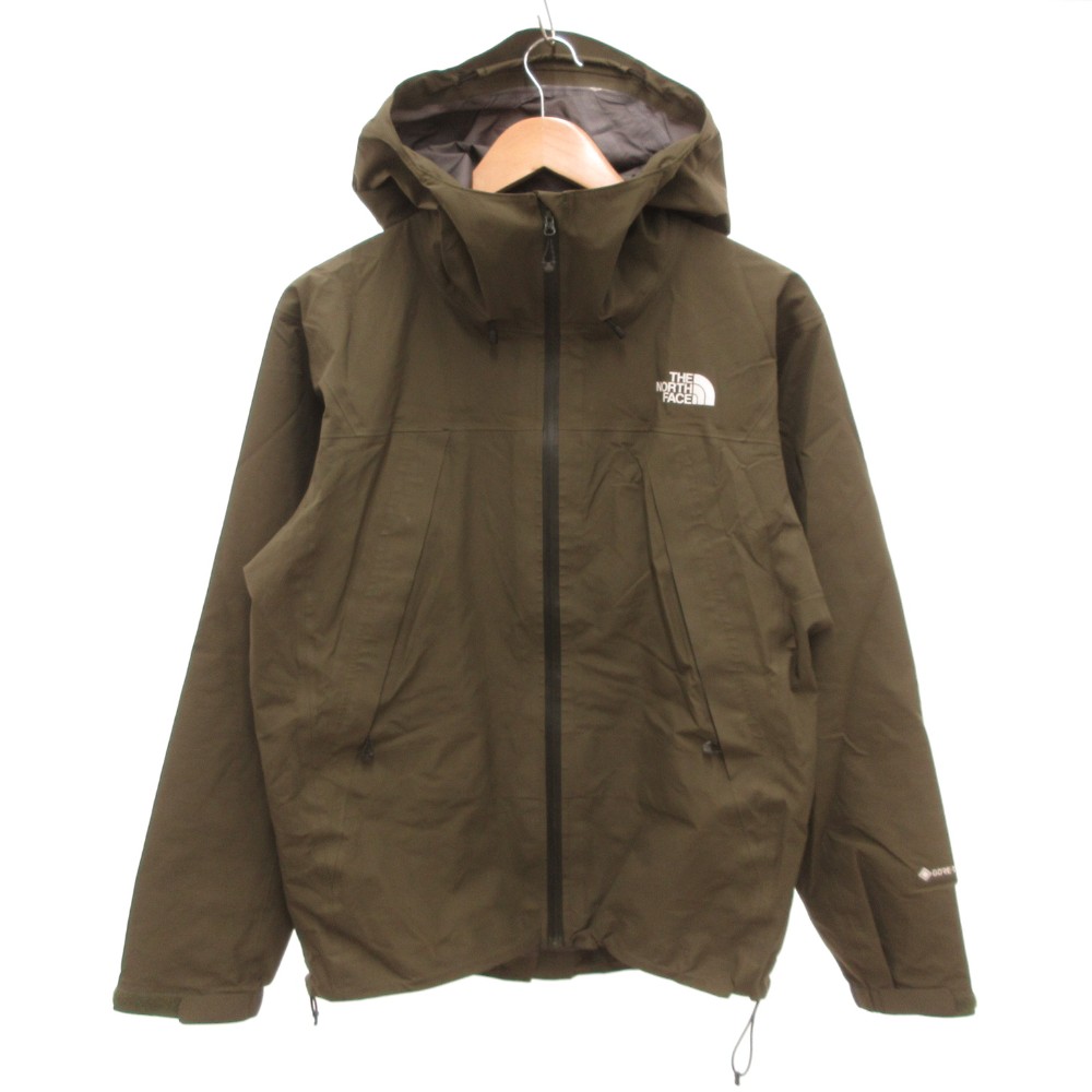 【中古】ザノースフェイス THE NORTH FACE クライムライトジャケット 牟礼パーカー ゴアテックス ロゴタイプ M カーキ NP12201 /JS ■GY18 メンズ 【ベクター 古着】 260220