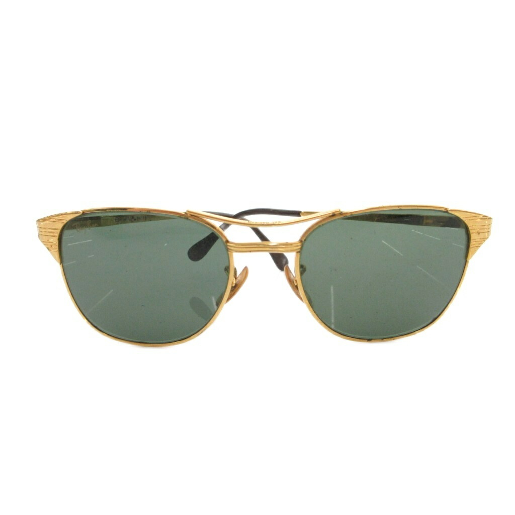 【中古】レイバン RAY BAN ヴィンテージ SIGNET B\u0026L ボシュロム 黒眼鏡 アイウェア 眼鏡 ダブルブリッジ回路 ゴールド色つや 緑 緑であること /FF メンズ 【ベクター 古着】 260224
