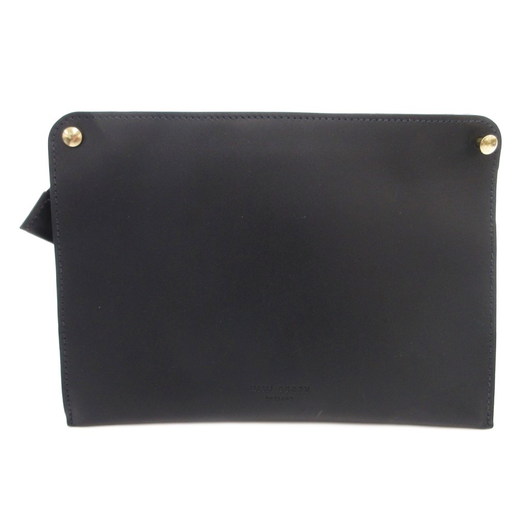 【中古】MIMIBERRY ミミベリー ショルダーバッグ 斜め掛け レザー ロゴ 黒 ブラック /FF ■GY18 レディース 【ベクトル 古着】 260224