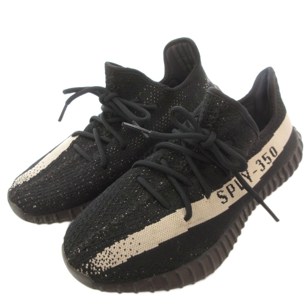 【中古】アディダス adidas YEEZY Boost 350 V2 イージーブースト Oreo スニーカー US10 黒 黒いこと BY1604 /YJ ■GY18 メンズ 【ベクター 古着】 260219