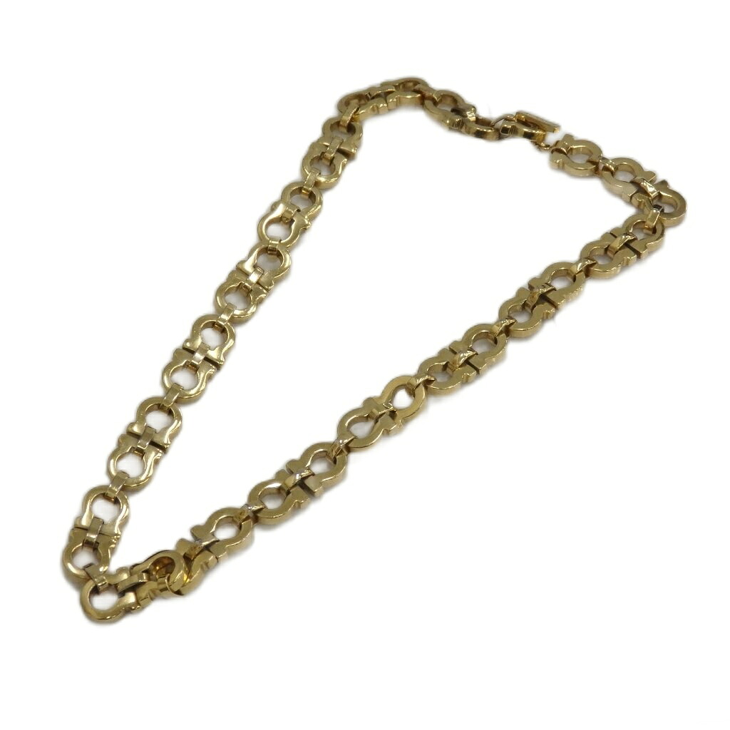 【中古】サルヴァトーレフェラガモ Salvatore Ferragamo ネックレス アクセサリー ロゴ ガンチーニ ゴールド色 ■GY18 /MQ レディース 【ベクトル 古着】 260218