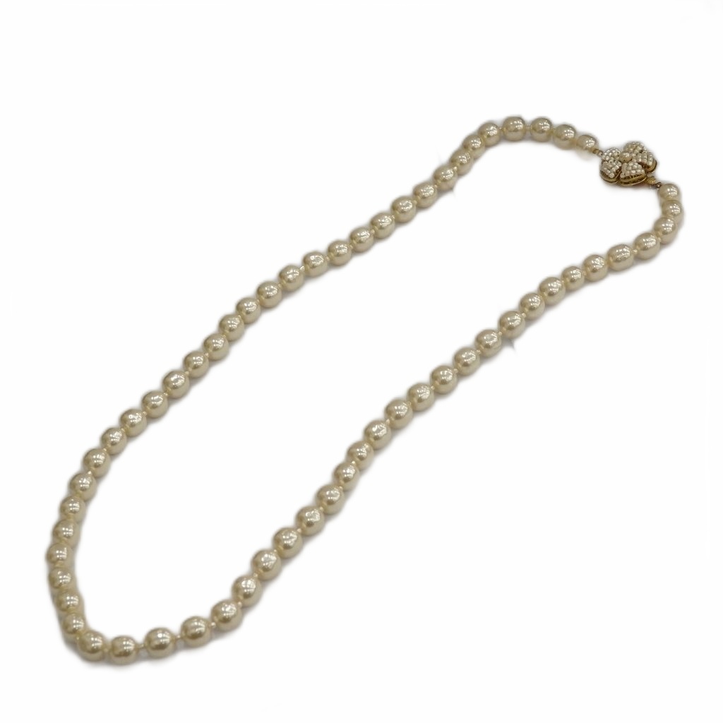 【中古】MIRIAM HASKELL ミリアムハスケル ネックレス バロックパール 真珠 ゴールド色 ■GY18 /MQ レディース 【ベクトル 古着】 260218
