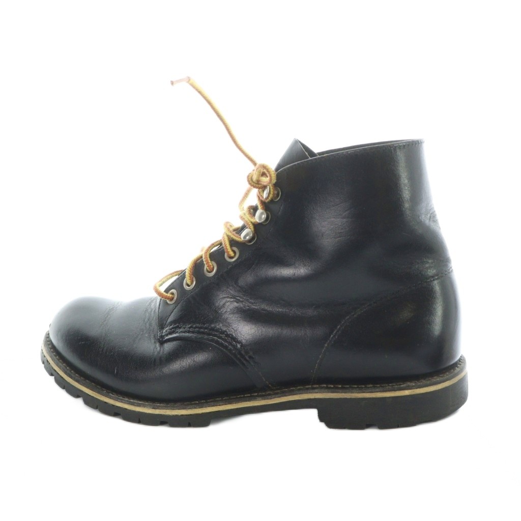 【中古】レッドウィング REDWING USA製 ベックマン ワークブーツ ビブラム ショート ロゴ レザー 黒 ブラック ■GY01 /MQ メンズ 【ベクトル 古着】 260225 24,430円