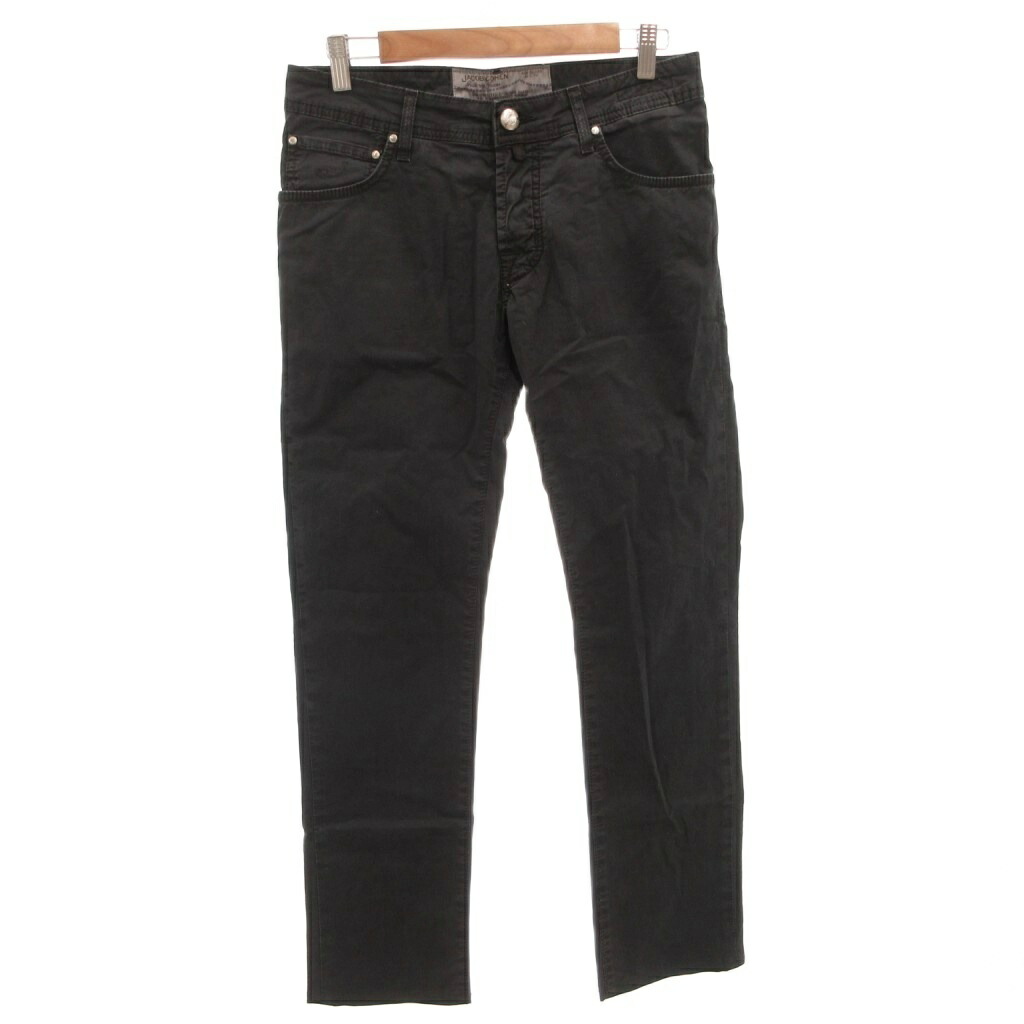 【中古】ヤコブコーエン JACOB COHEN パンツ ストレッチ スリムストレート 30 黒 ブラック /FF ■GY12 メンズ 【ベクトル 古着】 260324